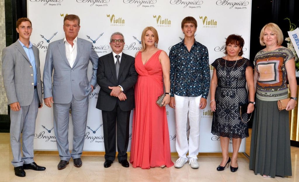 Breguet Ortadoğu Bölge Sorumlusu Davoudlarian, Swatch Türkiye Genel Müdürü Streule, Violla Jewellery sahibi Seviye Beden ve Zeki Bedel