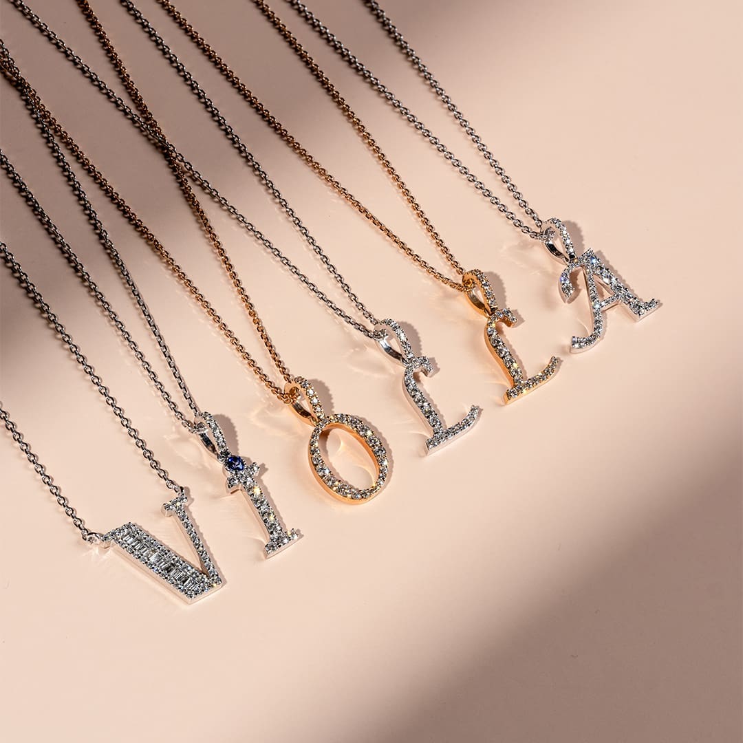 Pırlanta Harf Kolyeler